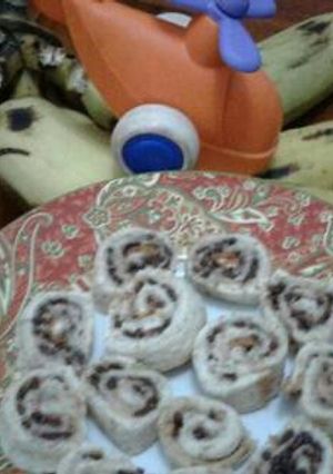 Foto resep Roti Tawar Roll Pisang Coklat