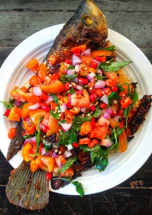 Foto resep 239. IKAN GURAME BAKAR SAMBAL DABU-DABU