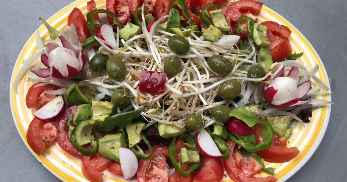 Ensalada Variada Con Brotes De Soja, Para Currantes, Nº 8 Receta de ...