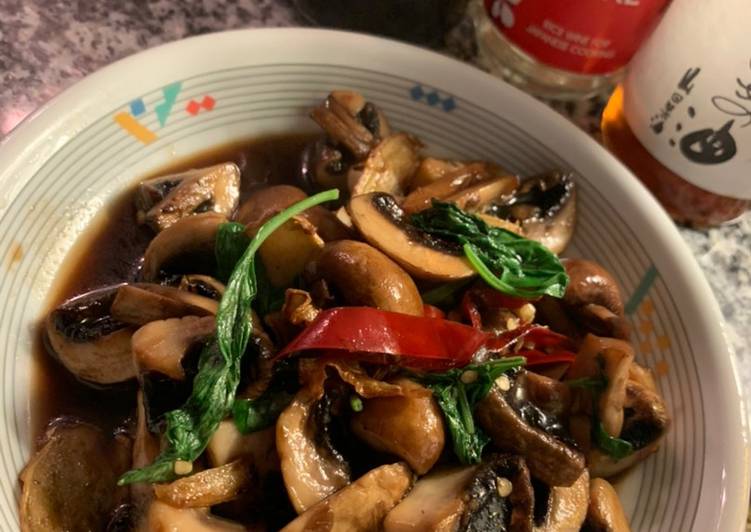 Steps to Make Quick 3 cups mushrooms