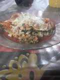 Lasagna mixta de pollo y verdura