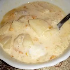 A picture of Creamy fruit chaat.