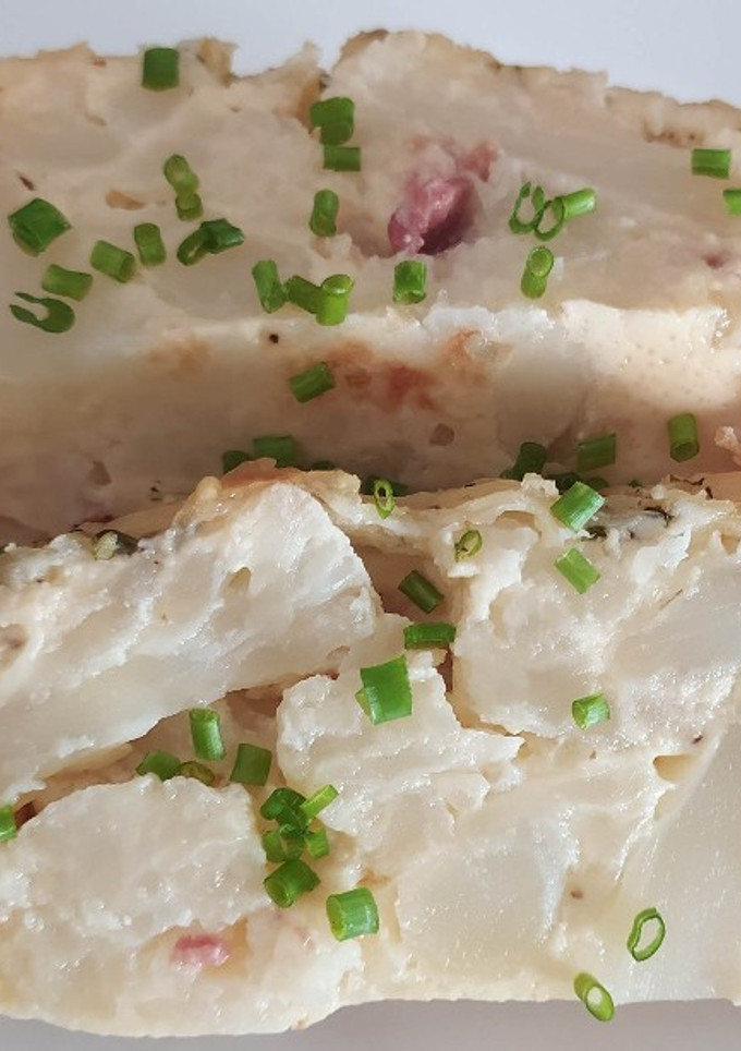 Una foto de Pudín de coliflor