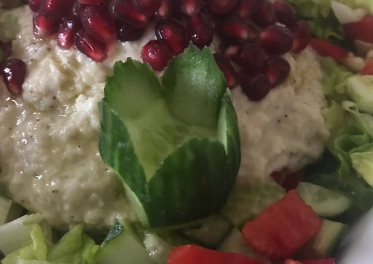 بابا غنوج مع الخضرة