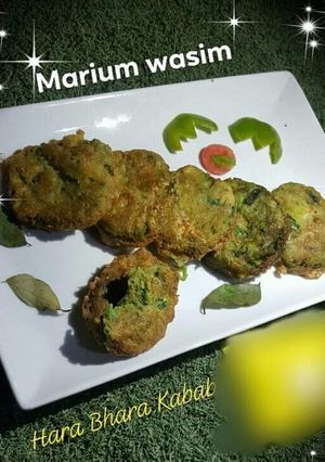 A picture of Hara bhara kabab🥰.