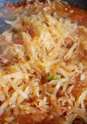 Foto resep Tumis pepaya muda pedas