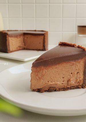 Foto resep Ganache Chocolate Cheesecake