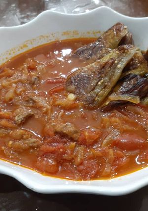 عکسی از دستور خورشت بادمجون