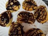 Cinnamon Sugar Cresent Pinwheels with chocolate drizzle