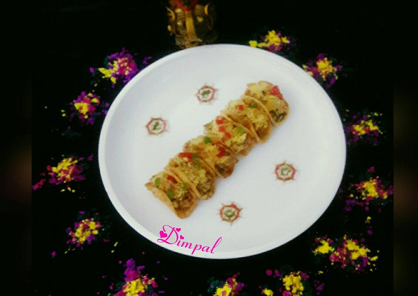 Paneer Tikka Tacos Chaat