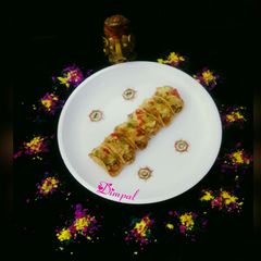 A picture of Paneer Tikka Tacos Chaat.