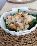 Ensalada de alubias blancas con merluza