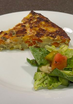 صورة لوصفة أومليت اسبانية (Tortilla Espagnole) بالفرن