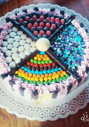 Una foto de Torta de golosinas