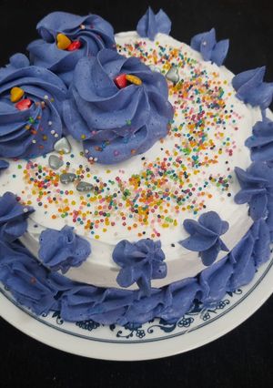 A picture of Eggless Malai Cake.