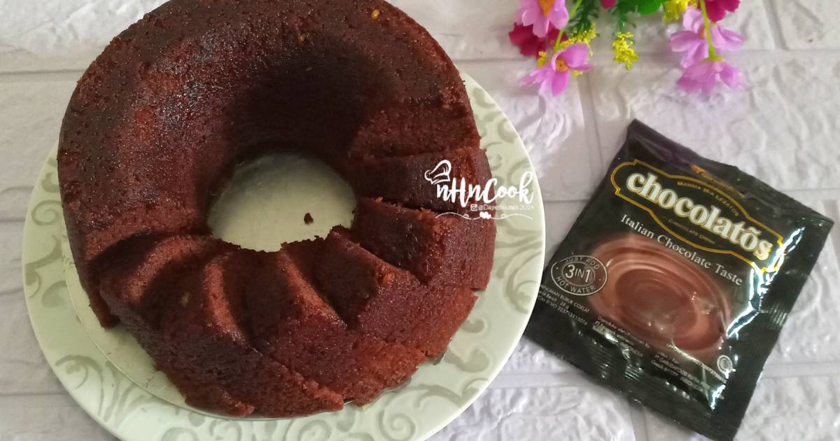 Resep Bolu chocolatos 2 telur (No SP, No Mixer, No Oven) oleh 🍰nHnCook🐝 ||ZONA CEMILAN - Cookpad