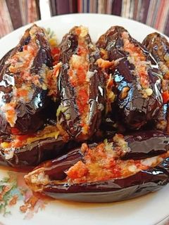 صورة لوصفة باذنجان مخلل مسلوق