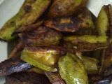 Fried pointed gourd