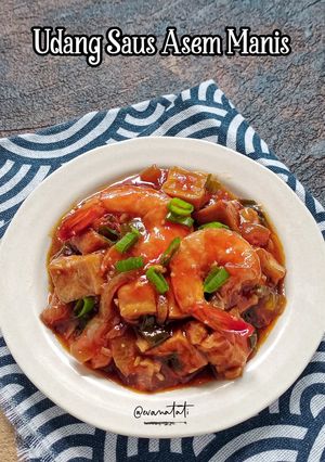 Foto resep Udang Saus Asam Manis