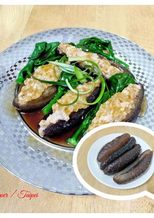 蠔油百花鑲烏參 的食譜成品照片
