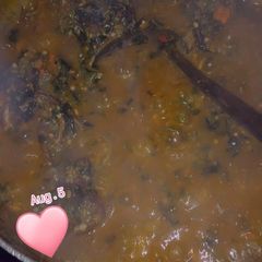 A picture of My delicious okro soup.