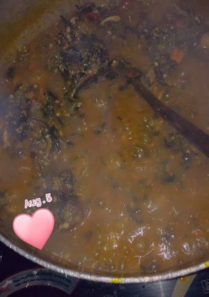 A picture of My delicious okro soup.