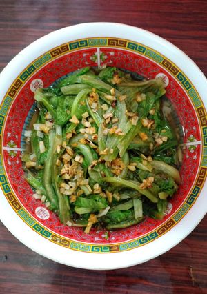 Foto resep Tumis selada bawang putih