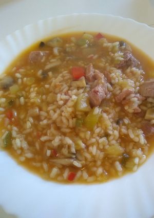 Foto principal de Arroz caldoso con pavo y verduras