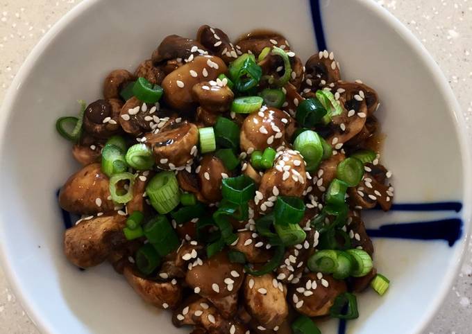Quick But Tasty Sweet Asian Style Shrooms ❤️