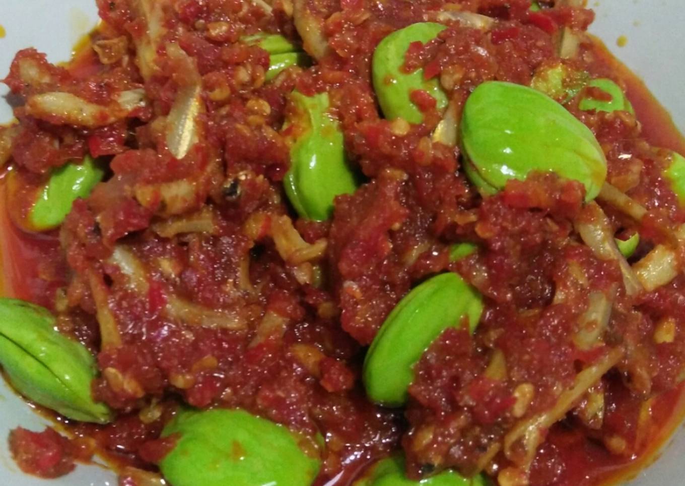 Sambal teri pete enak