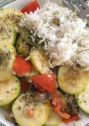 Una foto de Arroz con vegetales