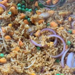 A picture of Naija jollof rice.