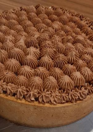 Une photo de Flan pâtissier au café et chocolat au lait