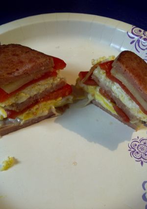 A picture of Triple spam, Triple cheese.