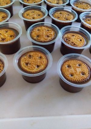 Foto resep Puding coklat biskut roma kelapa