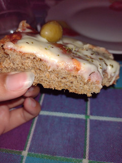 Una foto de Pizza integral