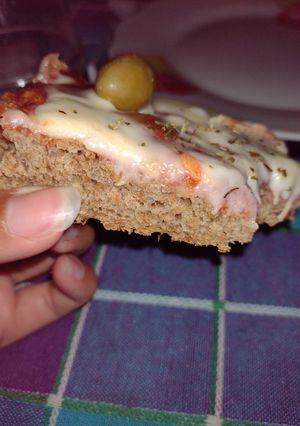Una foto de Pizza integral