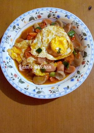 Foto resep 58. Telur bakso sosis asam manis ~ PRAKTIS/MENU SAHUR