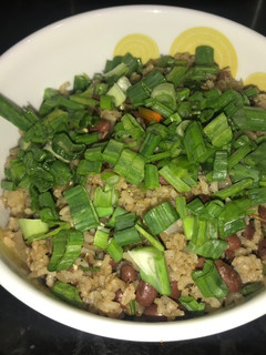 A picture of Kidney beans with Brown rice.