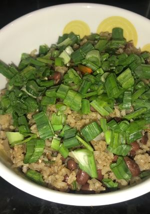 A picture of Kidney beans with Brown rice.