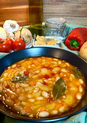A picture of White bean stew!.