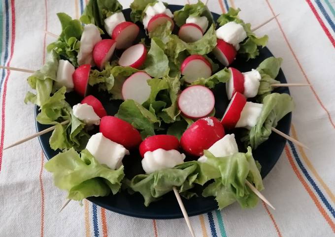 Mini spiedini tricolori