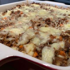 A picture of Filini pasta bake.