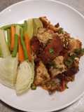 ลาบไก่ทอด