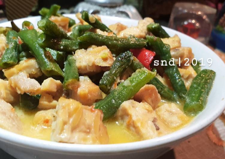 Cara mudah mengolah Sayur Kacang Panjang Kuah Santan #masakanindo 🇮🇩 yang praktis