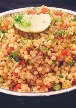 A picture of Jowar khichdi or upma.