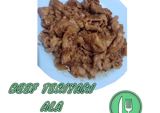 Beef teriyaki ala yoshinoya