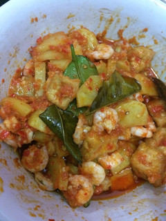 Foto resep Sambel kentang udang tahu