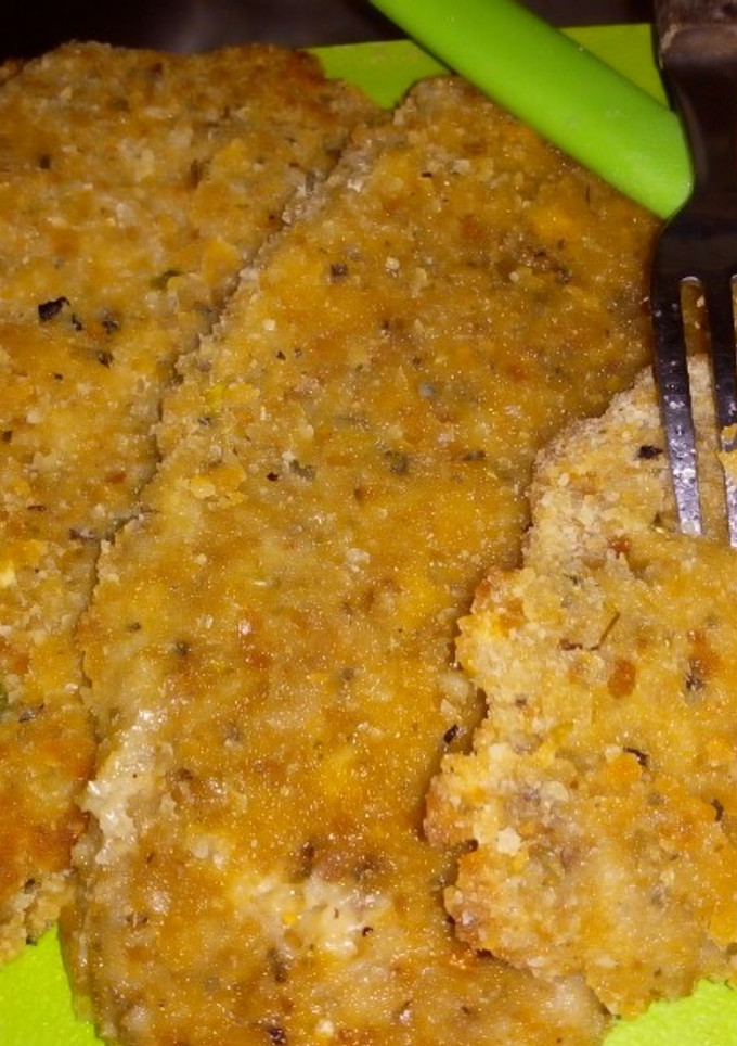 Una foto de Milanesas de Berenjenas rellenas con queso
