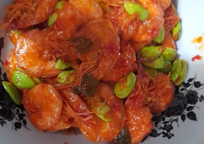 Udang Pete balado ala teh yani